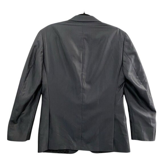 Vtg BILLY LONDON Men Blazer Single Breasted Sz 38R Blue Career Business Formal - Picture 2 of 12